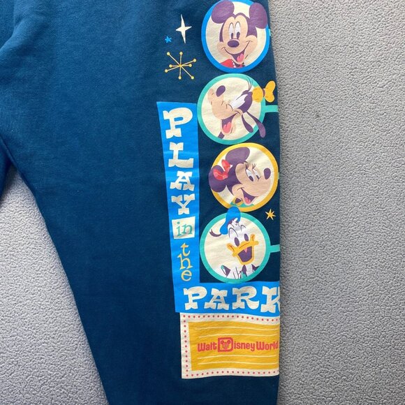 Walt Disney World Jogger Size XXL Green Tapered Sweatpants Mickey Pluto Donald - Picture 10 of 11